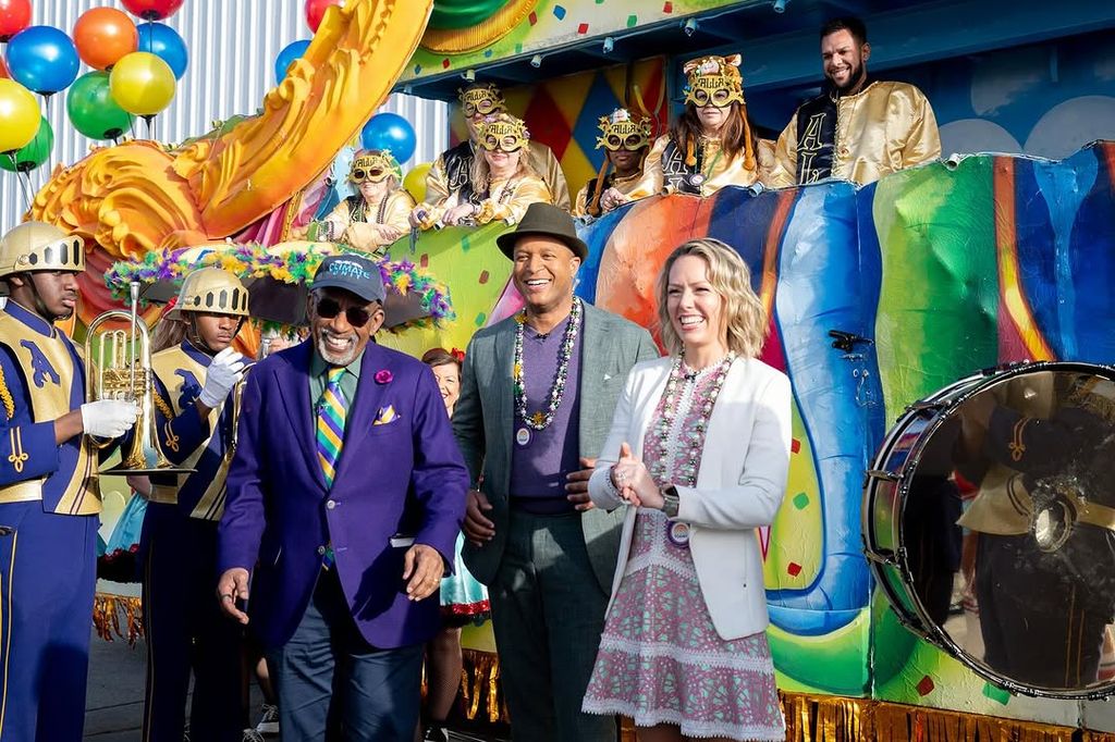 Dylan was joined in New Orleans by her Today co-stars Al Roker and Craig Melvin 