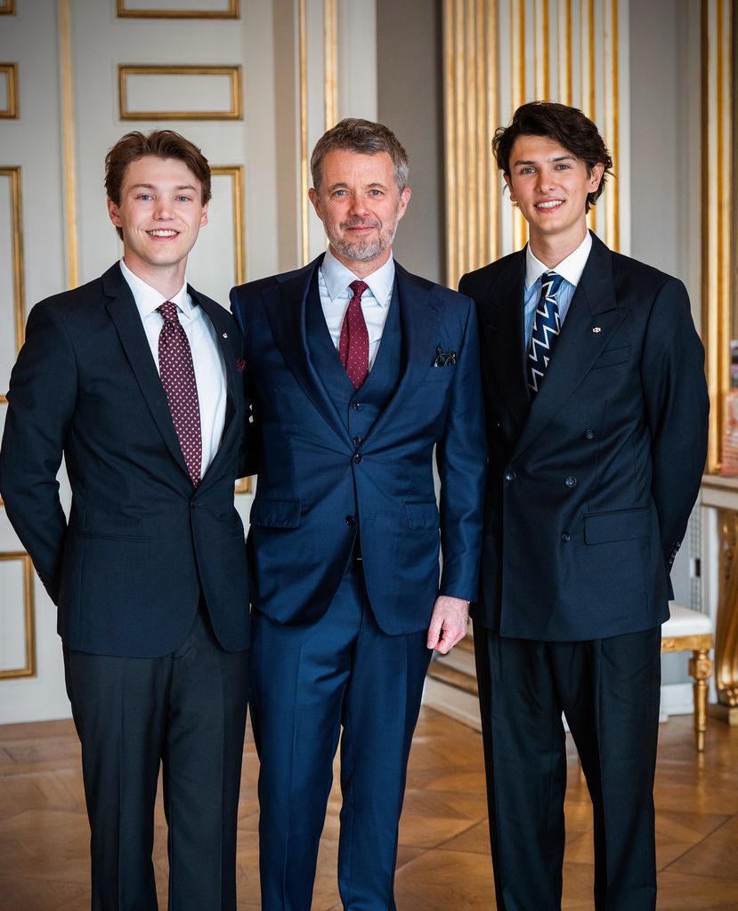 King Frederik with Count Nikolai and Count Felix