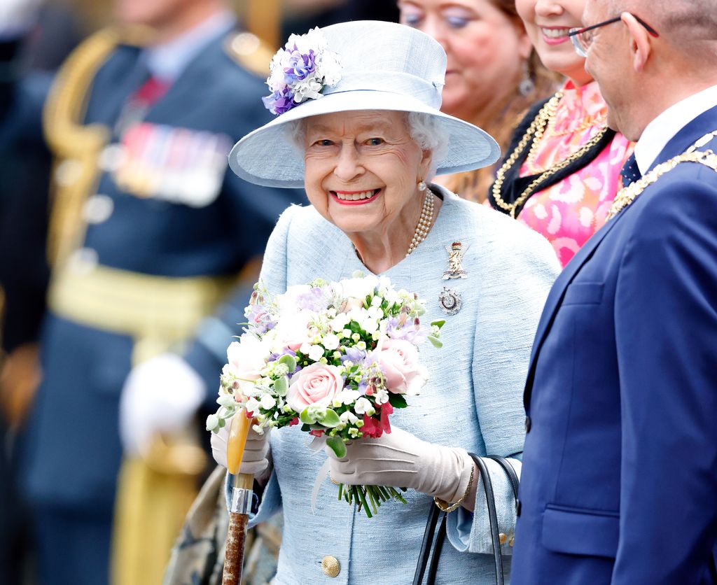 Queen Elizabeth at Palace of Holyroodhouse, June 2022