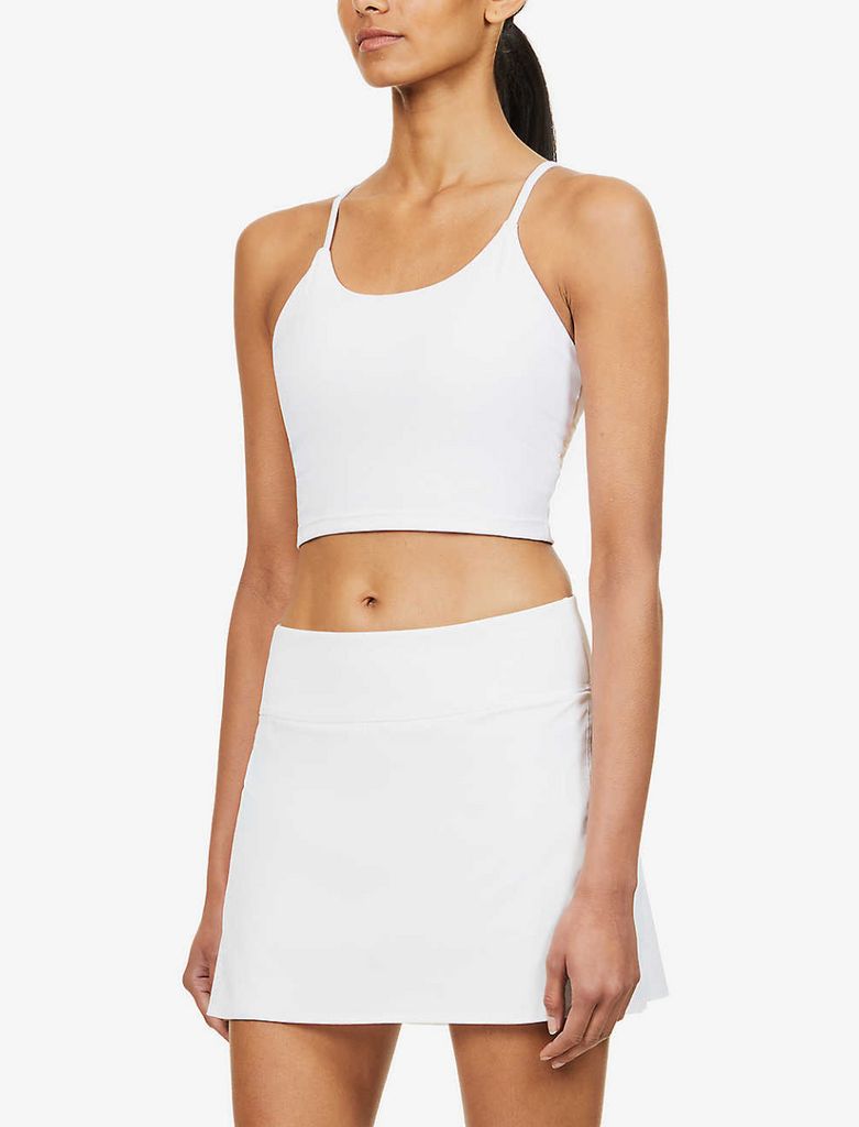 spanx tennis skirt in white