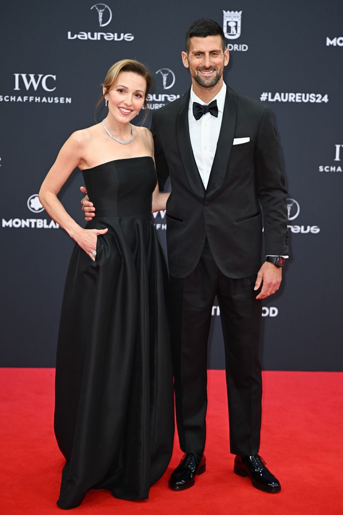 Novak Djokovic and his wife Jelena