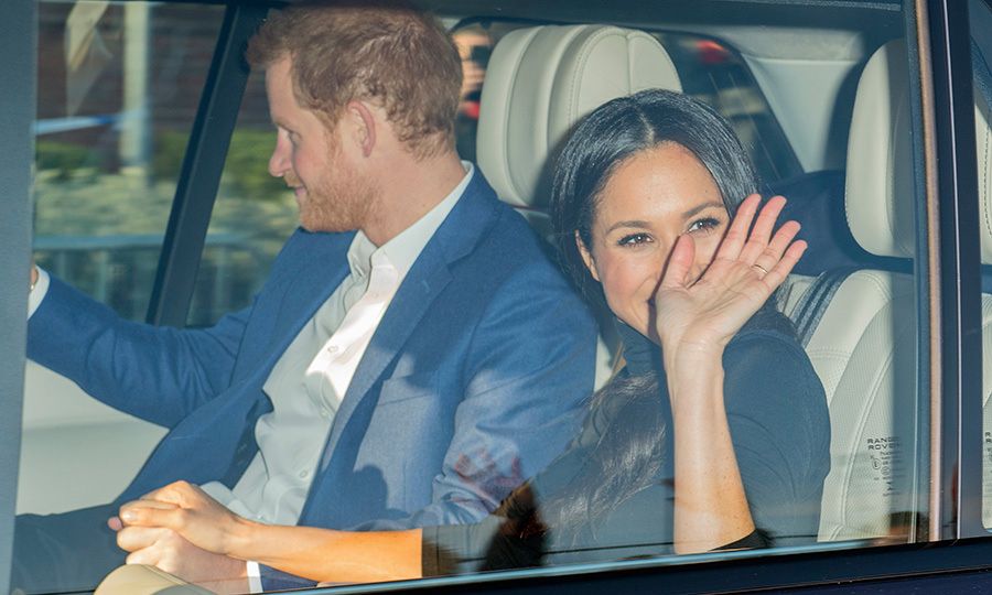 prince harry and meghan in car