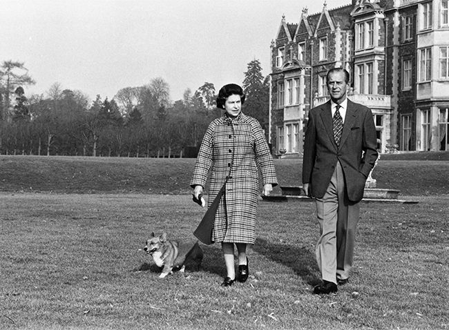 queen prince philip walk sandringham estate