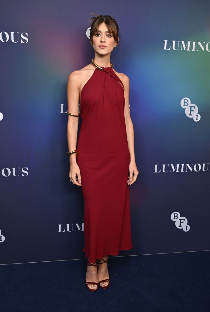 Daisy edgar jones red gucci dress