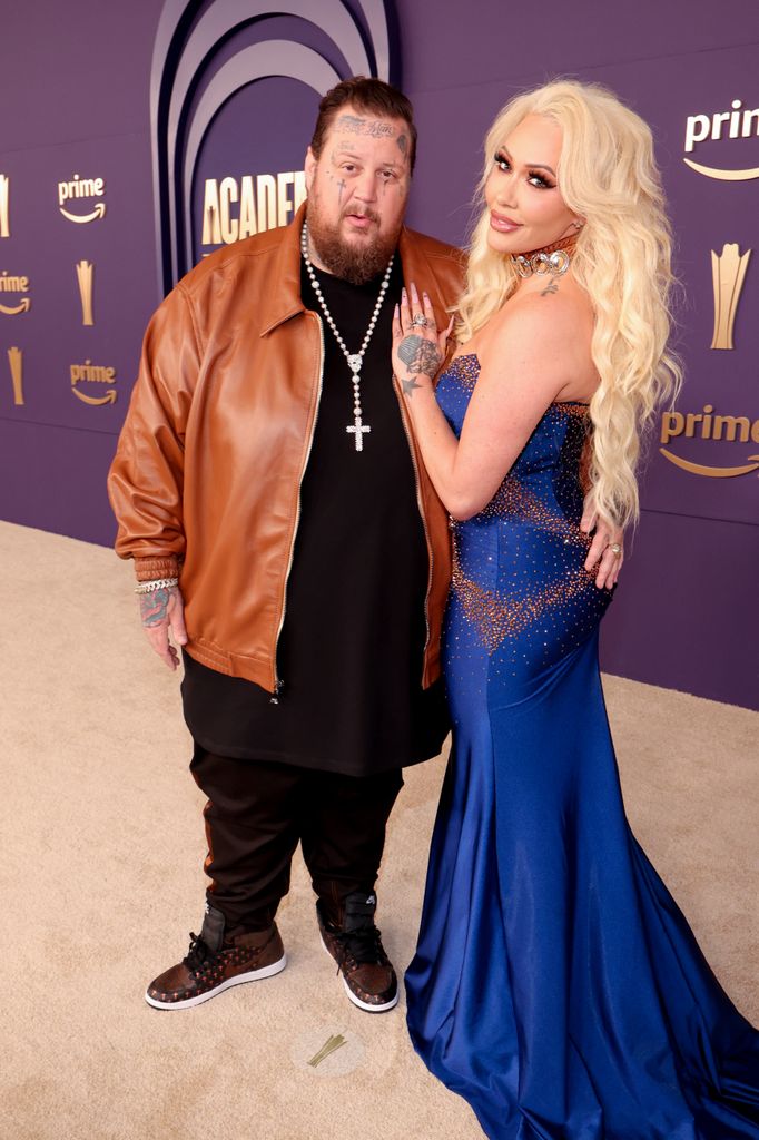 Jelly Roll and Bunnie XO at the 59th Academy of Country Music Awards from Ford Center at The Star on May 16, 2024 in Frisco, Texas