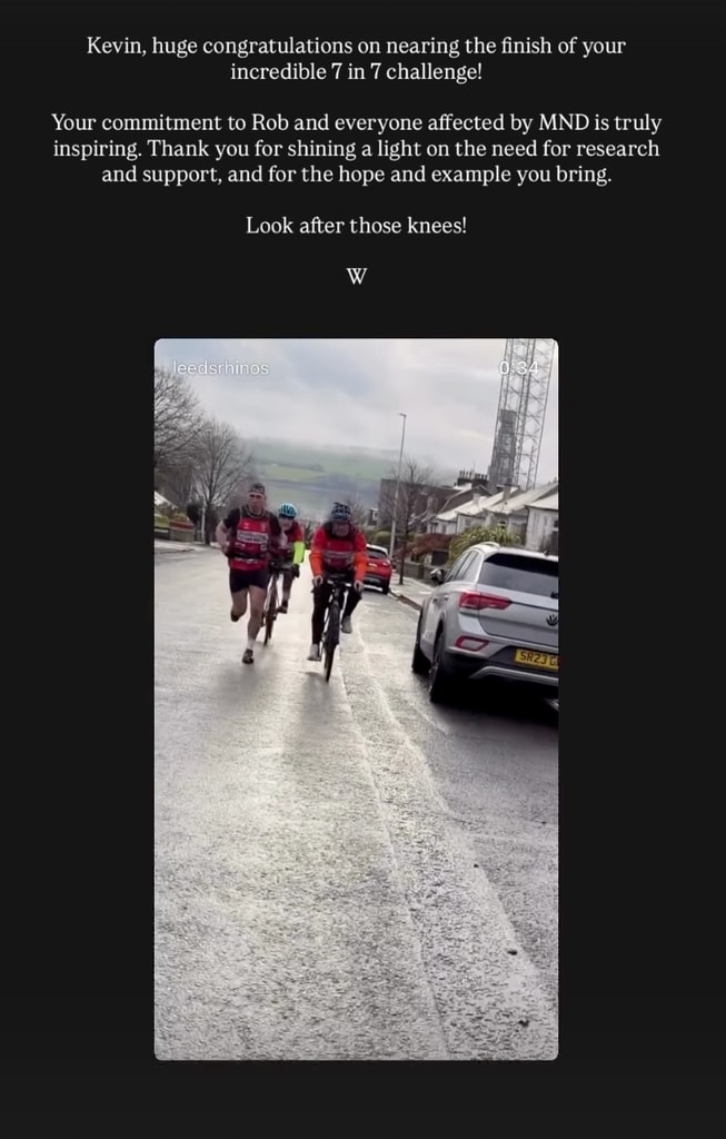 A screenshot of William and Kate's Instagram story