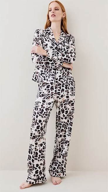 Karen Millen leopard print pyjamas
