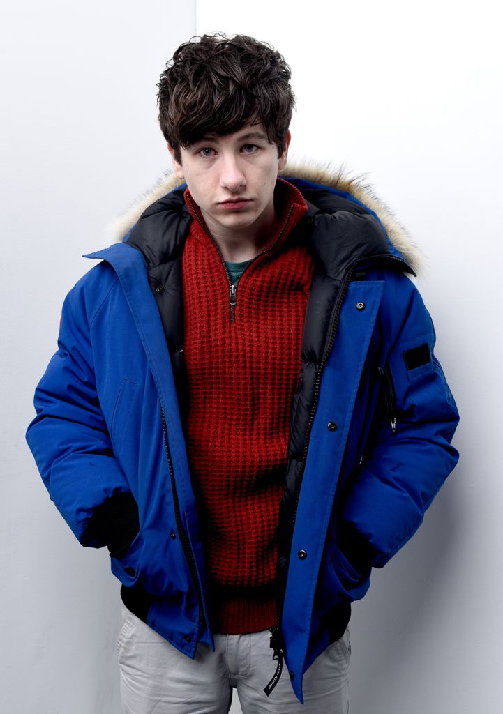 Actor Barry Keoghan from the film "Mammal" poses for a portrait during the WireImage Portrait Studio hosted by Eddie Bauer at Village at The Lift on January 23, 2016 in Park City, Utah.