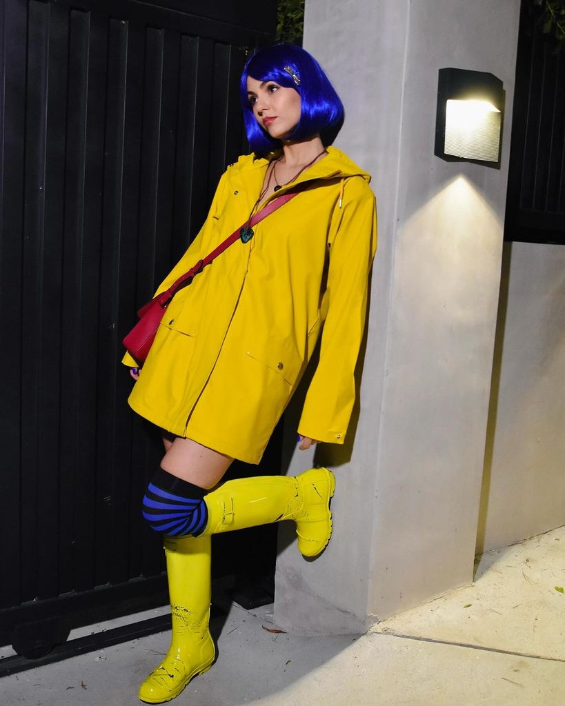 Victoria Justice dresses as Coraline