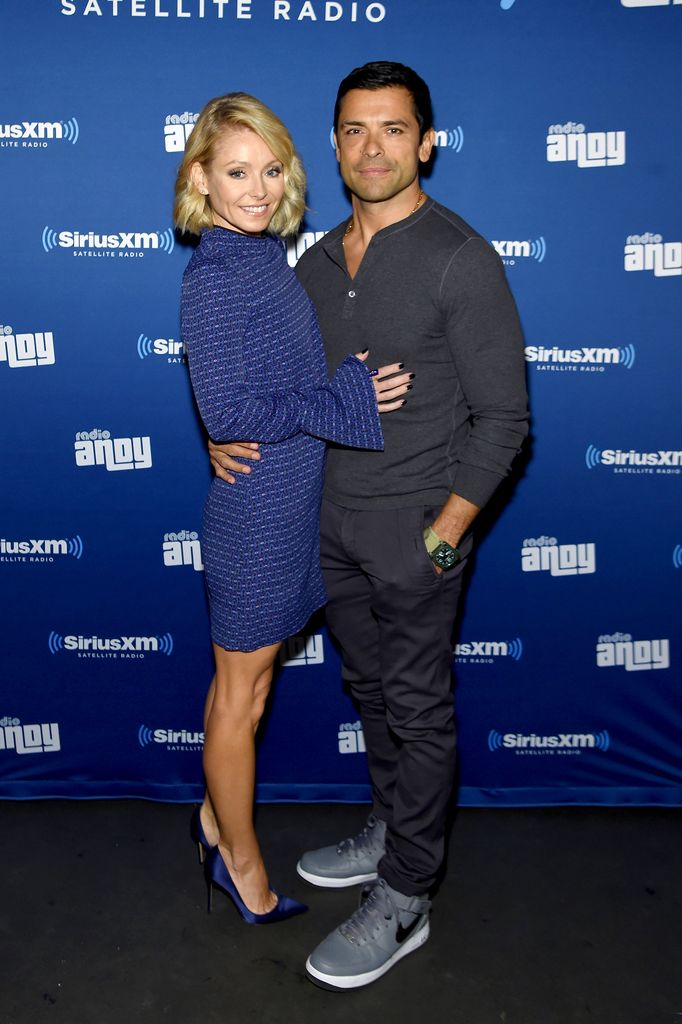 Kelly Ripa and Mark Conseulos at Sirius XM event