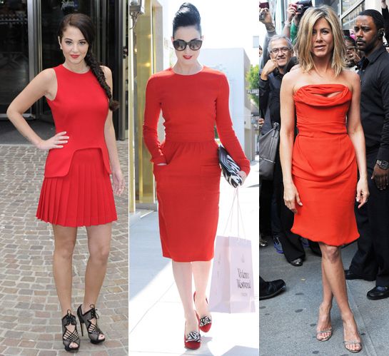 Celebrities wearing red | HELLO!