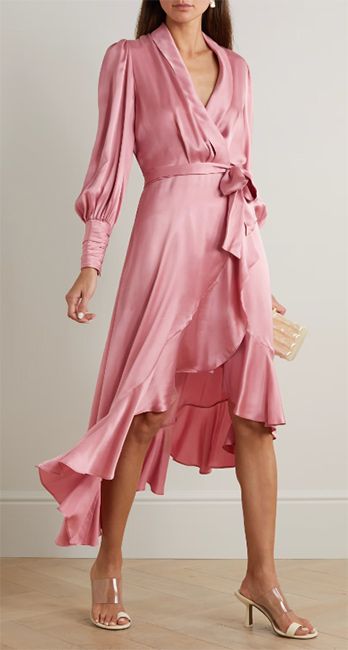 Zimmerman pink wrap dress