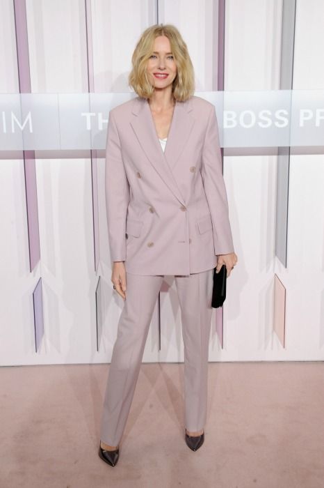 Naomi Watts looks fabulous at 50 in Victoria Beckham-esque lilac suit ...