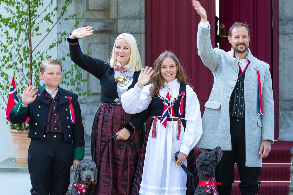 The royal family months before Mette-Marit's official diagnosis in 2018