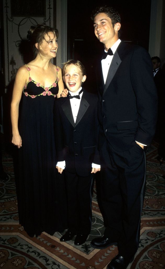 Kate Hudson with brothers Wyatt and Oliver during American Museum of the Moving Image Honors Goldie Hawn at The Waldorf Astoria Hotel in New York City, New York, United States.