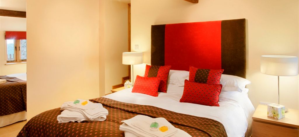 The master bedroom at Meadow Byre