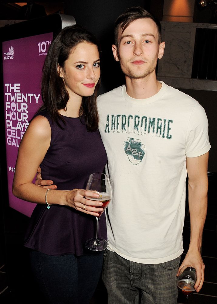 Kaya Scodelario and Elliott Tittensor at a party in 2013
