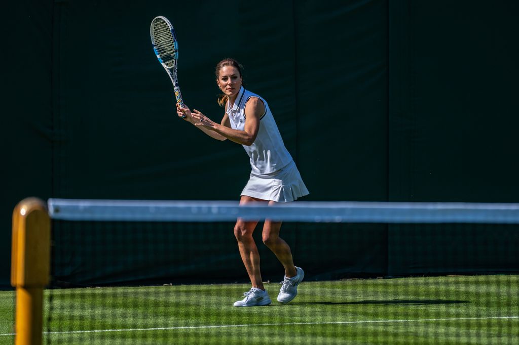 Kate Middleton plays tennis