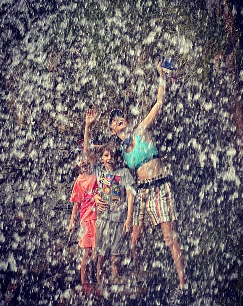 Photo shared by Elizabeth Banks' husband Max Handelman featuring her and their two sons, Felix and Magnus