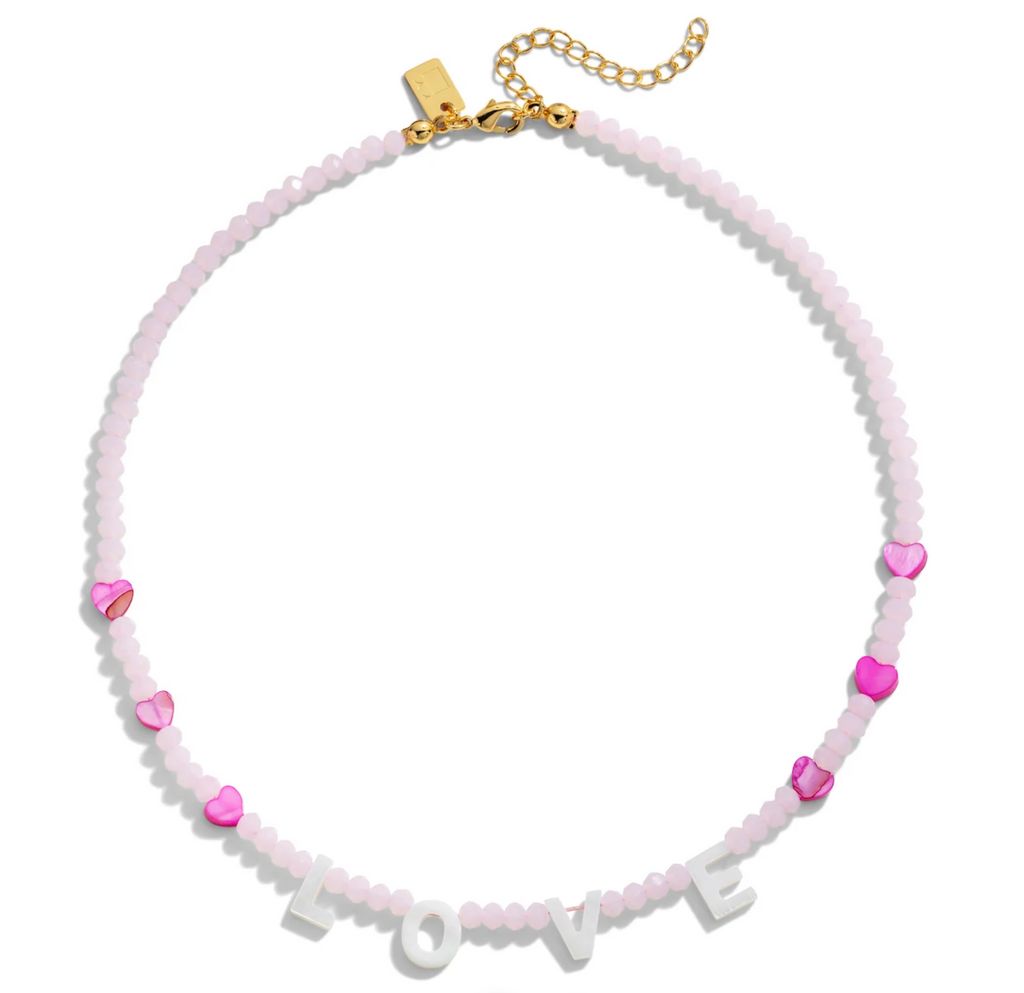 pink shell necklace