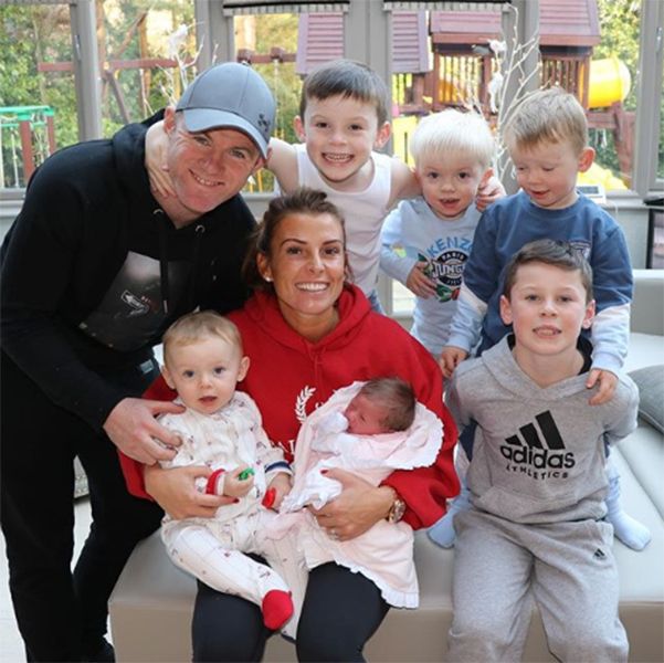 wayne rooney and family at home
