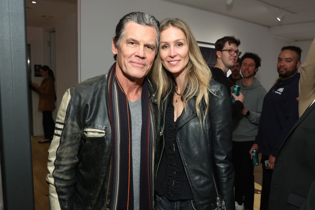 Josh Brolin (L) and Kathryn Boyd Brolin seen at Opening Night Celebration for Greig Fraser and Josh Brolin's DUNE: EXPOSURES featuring art from Denis Villeneuveâ's DUNE: PART TWO at Leica Gallery February 10, 2025 in Los Angeles, California