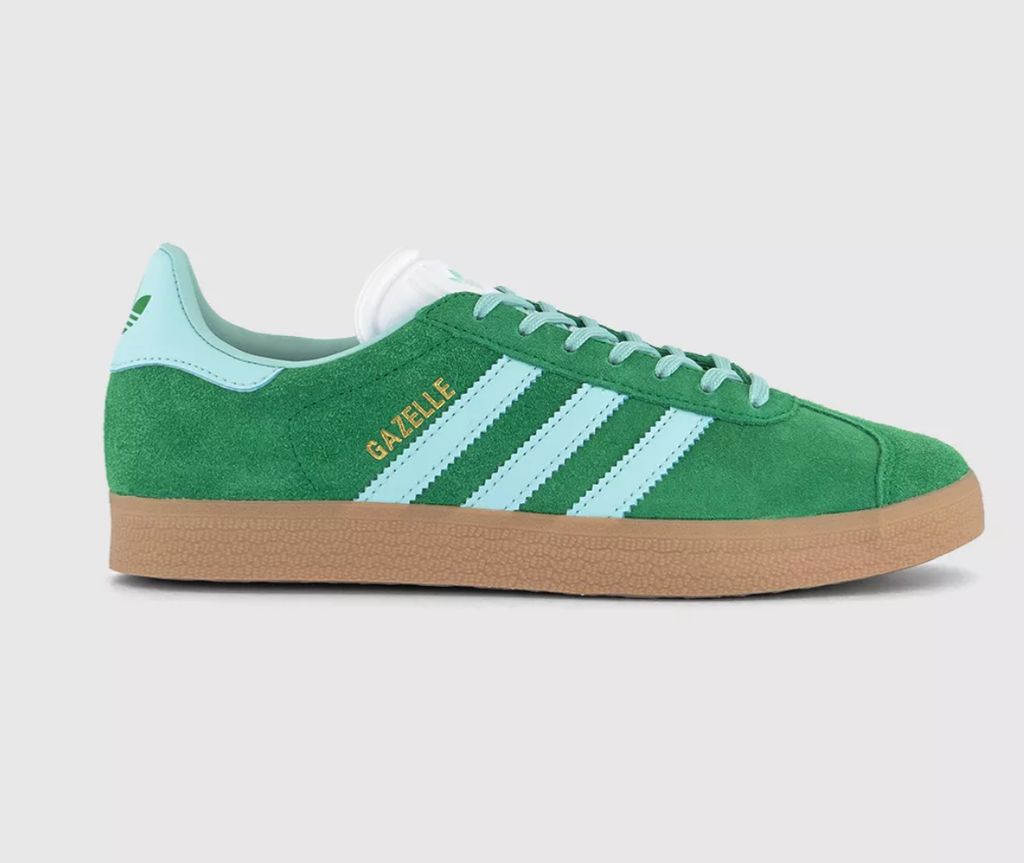 Adidas green trainers