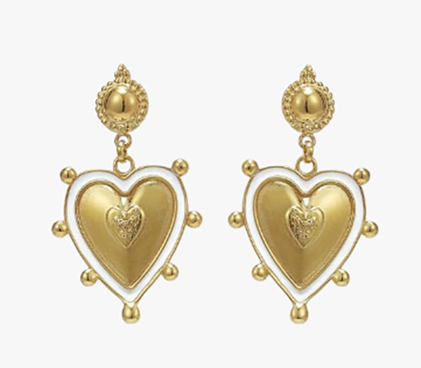 Soru Jewellery heart earrings