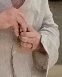 A close up of Gerard's ring