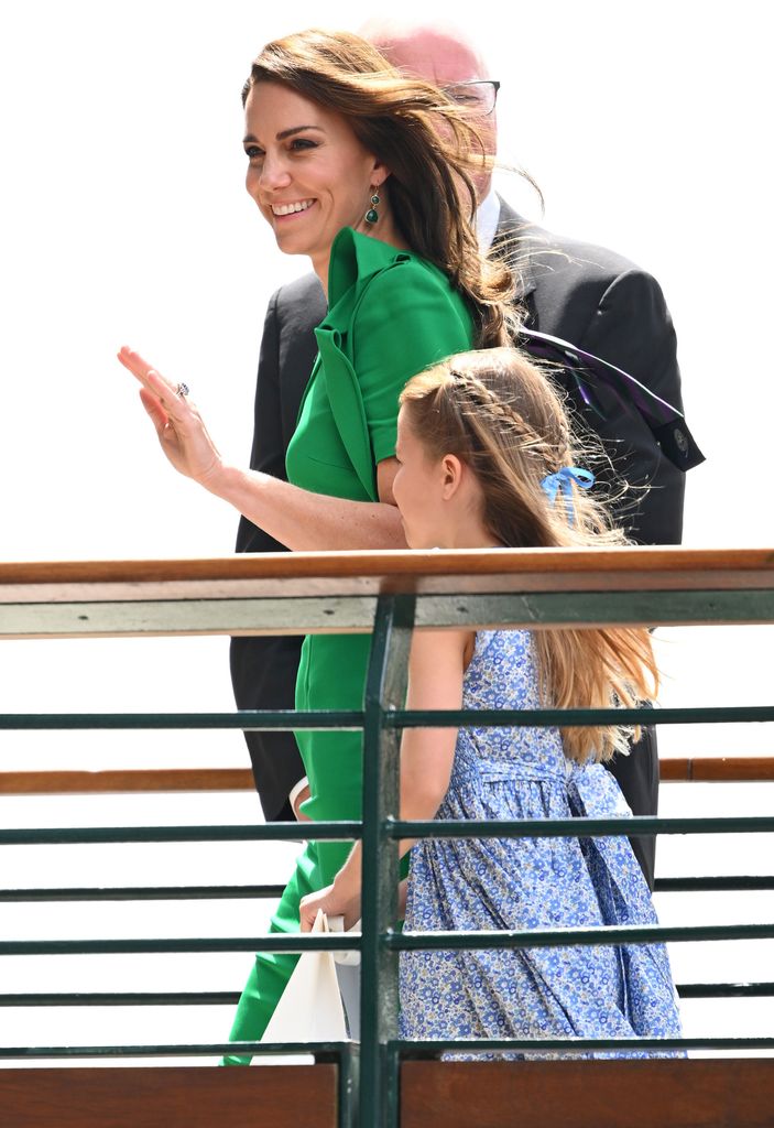 Princess Kate with Princess Charlotte at Wimbledon 