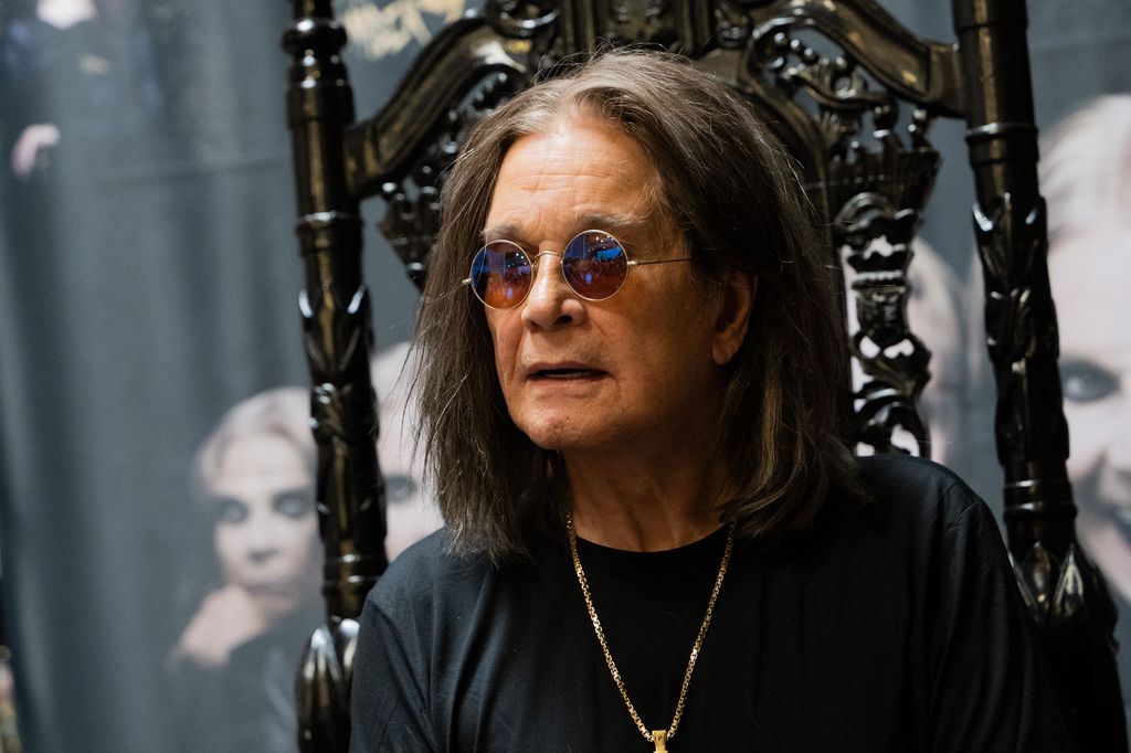 Ozzy Osbourne signs copies of his album "Patient Number 9" at Fingerprints Music on September 10, 2022 in Long Beach, California