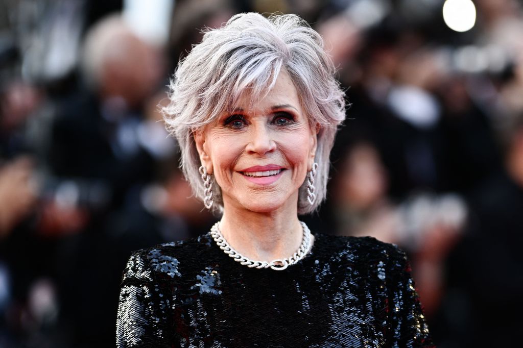 US actress Jane Fonda arrives for the Closing Ceremony and the screening of the film "Elemental" 