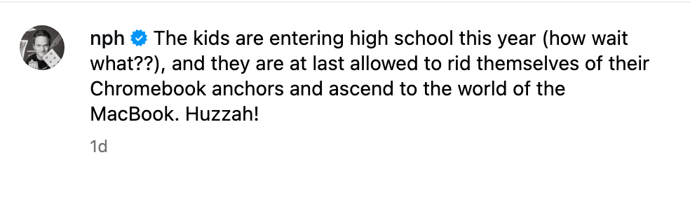 The How I Met Your Mother actor opened up about his twins' next milestone