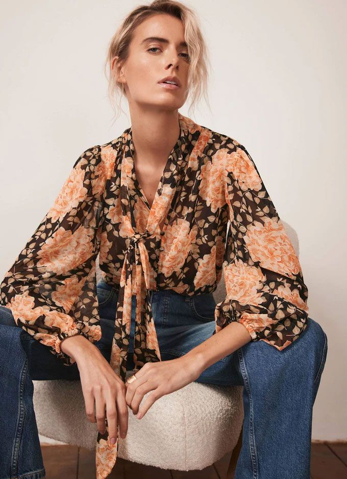 Estampados de estampado floral de terciopelo de menta