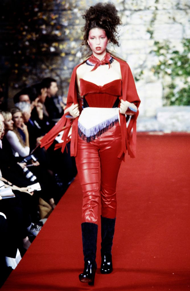 Ivanka photographed during Vivienne Westwood’s Red Label Fall 1999 Ready To Wear Fashion Show