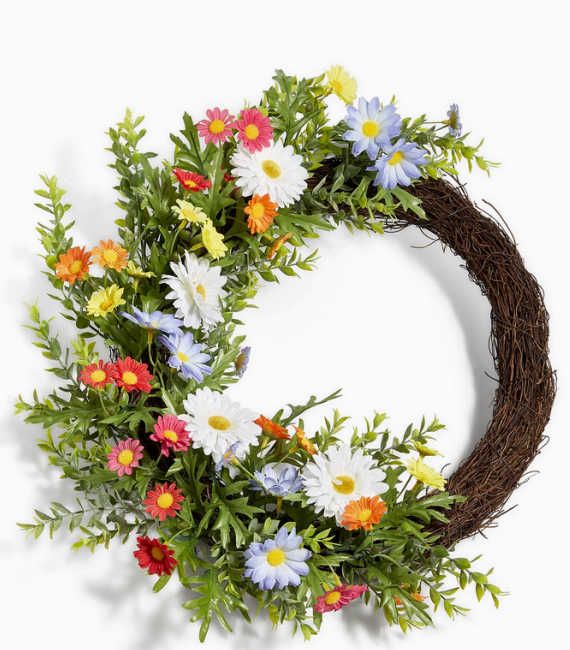martha stewart macys flower garland wreath sale