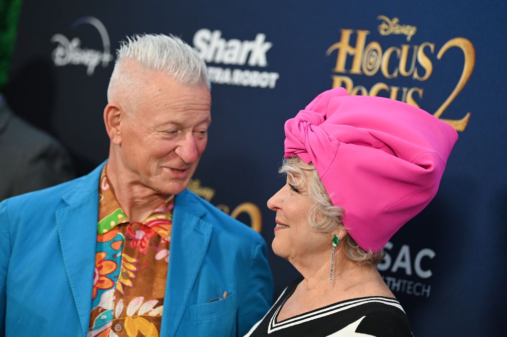 Martin von Haselberg and Bette Midler at the premiere of "Hocus Pocus 2" held at AMC Lincoln Square on September 27, 2022 