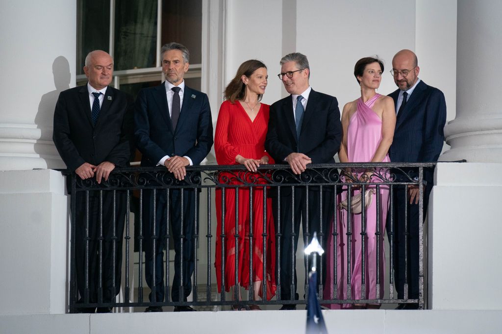 Victoria Starmer, British Prime Minister Sir Keir Starmer at The White House 