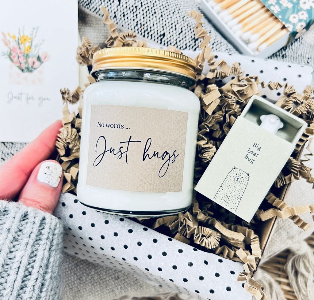 Etsy No Words Just Hugs Candle Gift Set