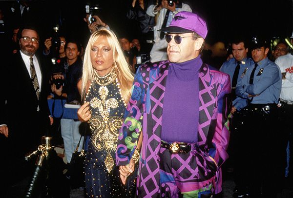 Donatella Versace 1991 Elton John