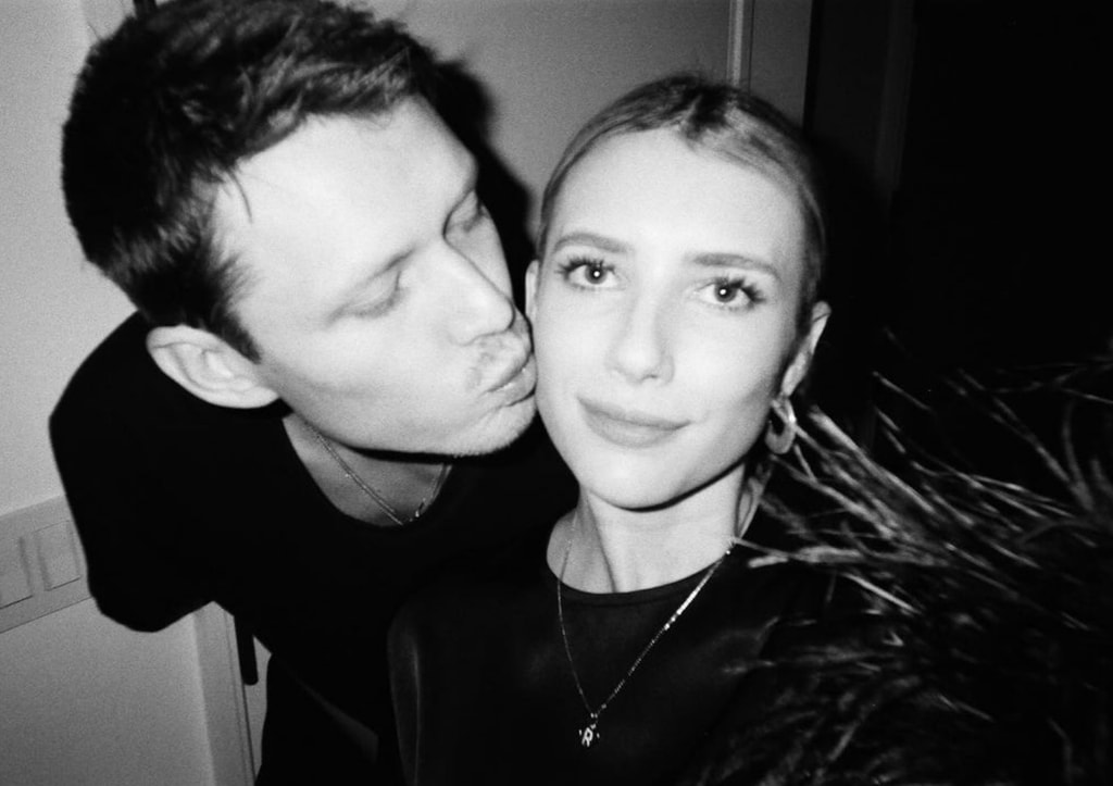 Photo shared by Emma Roberts' fiancé Cody John celebrating her birthday in February 2024