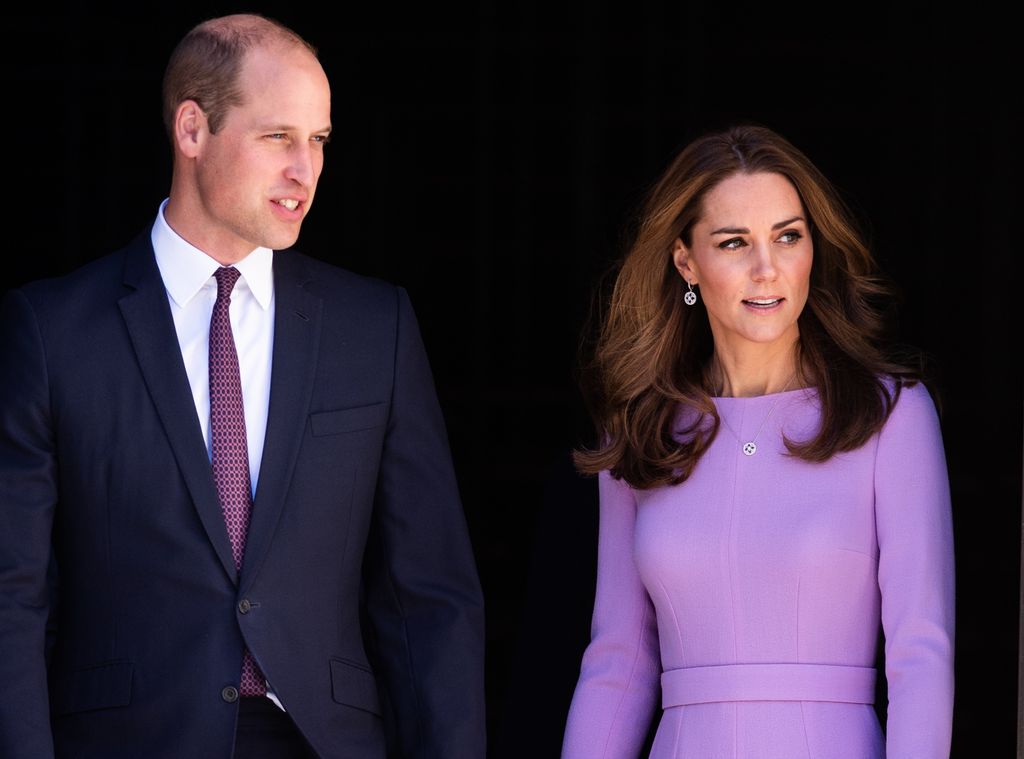 Princess Kate and Prince William looking serious in 2018
