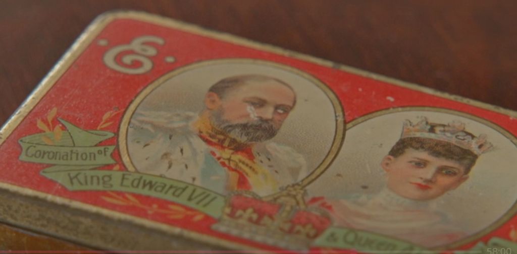 Vintage Cadbury's chocolate bar designed for King Edward VII's coronation