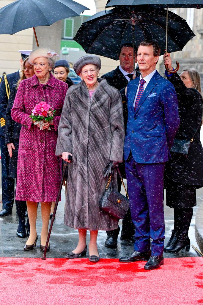 Queen Margrethe, Prince Joachim and Princess Benedikte