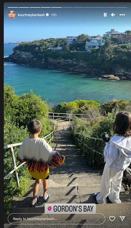 Kourtney's children visit Gordon's Bay