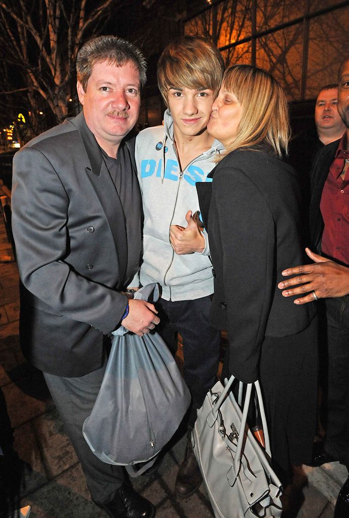 Liam Payne with father Geoff and mother Karen