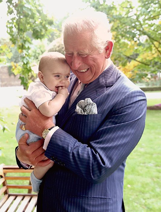 prince charles hugging prince louis