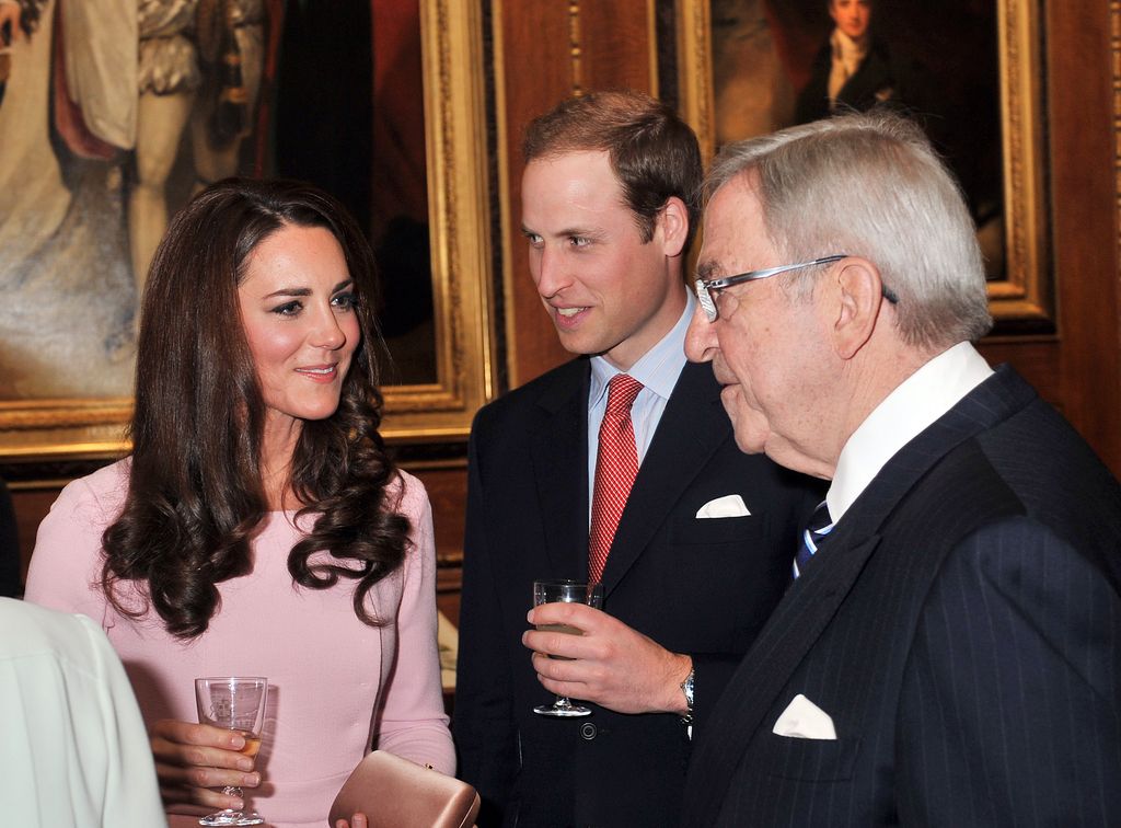 Prince William and Kate Middleton with Constantine of Greece, 2012