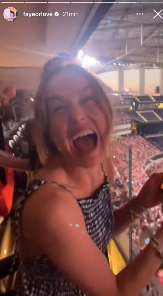 Brie has a great time at the Eras Tour