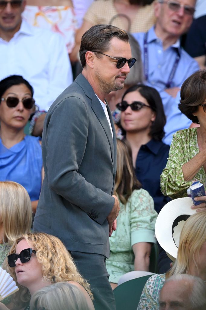 Leonardo Dicaprio Attends Day Twelve of Wimbledon 